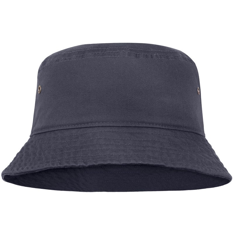 Falari Men Women Unisex Cotton Bucket Hat 100% Cotton Packable for Travel Fishing Hunting Summer Camp (L/XL, Charcoal) - Image 1